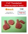 Omask 74816 P-47 Thunderbolt wheel bay plugs (for Tamiya) 1/48
