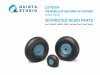 Quinta Studio QT48064 LaGG-3, MiG-3, La-5/La-7/La-9, Yak-7/Yak-9, I-185/250 Wheels (radial tread) (all kits) 1/48