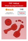 Omask 74834 F6F Hellcat wheel bay plugs (for Eduard) 1/48