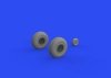 Eduard 648643 B-17 wheels block tread HK Models 1/48