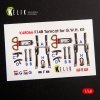 KELIK K48066 F-14B TOMCAT INTERIOR 3D DECALS FOR GWH KIT 1/48