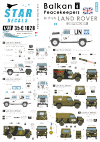 Star Decals 35-C1028 Balkan Peacekeepers #5. British Land Rover 1/35