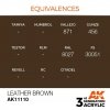 AK Interactive AK11110 LEATHER BROWN – STANDARD 17ml