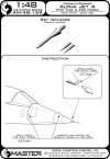 Master AM-48-159 Alpha Jet A - Rurka Pitota oraz sondy Angle Of Attack 1/48