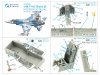 Quinta Studio QD48400 F-16C block 25 3D-Printed & coloured Interior on decal paper (Kinetic 2022 tool) 1/48