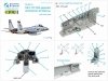 Quinta Studio QD48214 F-15C PAD-upgraded 3D-Printed & coloured Interior on decal paper with resin parts (GWH) 1/48