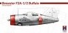 Hobby 2000 72064 Brewster F2A-1/2 Buffalo ( HASEGAWA + CARTOGRAF + MASKI) 1/72