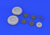 Eduard 632023 Ju 88 wheels early 1/32 (Revell)