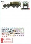 Star Decals 72-A1114 War in Ukraine #3 Ukrainian transport vehicles 2014-2022. MAZ-537 tank transporter and UAZ-452 Buhanka 1/72