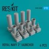 RESKIT RS72-0107 ROYAL NAVY 2 LAUNCHERS (4 PCS) 1/72
