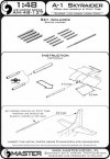 Master AM-48-127 A-1 Skyraider - 20mm cannon barrels and Pitot Tube 1:48