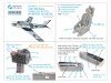 Quinta Studio QD+48531 F-86A Sabre 3D-Printed & coloured Interior on decal paper (Clear Prop) (with 3D-printed resin parts) 1/48