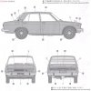 Hasegawa HC8 Nissan Bluebird 1600 SSS P510WTK 1969 1/24