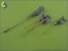  Master SM-35-003 Schnellboot Typ S-100 armament gun barrels - Flak M42 3,7cm (1pcs) and Flak 38 20mm (3pcs)