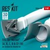 RESKIT RSU48-0385 F/A-18 Hornet (A, B, C, D & CF-18) air intakes for Kinetic kit (3D Printed) 1/48