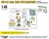 Mirage Hobby 480006 WW2 US Tank Crew With Equipment For M8 Scott And Other US Motorised Howitzers 1/48