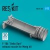 RESKIT RSU72-0203 F-106 DELTA DART EXHAUST NOZZLE FOR MENG KIT (3D PRINTED) 1/72