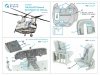 Quinta Studio QD48507 CH-47D 3D-Printed coloured Interior on decal paper (Italeri) 1/48