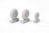 Eduard 648687 Ar 234B wheels HOBBY 2000, HASEGAWA 1/48