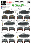 Star Decals 35-999 STURM 1. StuG III Ausf A, C and D 1/35