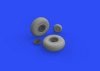 Eduard 6481020 B-17F wheels diamond tread EDUARD 1/48