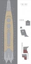 Pontos 35029WD1 IJN Yamato Wooden Deck set 1945 (1:350)