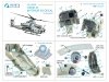 Quinta Studio QD+48535 AH-1Z Zulu Cobra/Viper 3D-Printed & coloured Interior on decal paper (KittyHawk) (with 3D-printed resin parts) 1/48