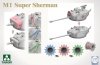 Takom 2195W M4A1(76w)HVSS + M1 Super Sherman + US Army Tank Crewman - Limited Edition Sherman² Box 1/35