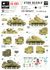 Star Decals 35-893 British M3 Grant in Africa  1/35