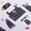 KELIK K48020 F-4B/N INTERIOR 3D DECALS FOR ACADEMY KIT 1/48