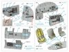 Quinta Studio QDS-48542 Boeing B-17F 3D-Printed & coloured Interior on decal paper (HK models, Eduard) (small version) 1/48