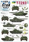 Star Decals 35-C1424 War in Ukraine 25 Ukrainian T-72B3 obr 2016 in 2022-24 1/35
