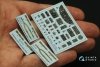 Quinta Studio QD48436 B-25J Mitchell Glass Nose 3D-Printed coloured Interior on decal paper (HK models) 1/48
