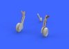 Eduard 672137 Spitfire Mk. IX legs BRONZE w/ 4 spoke wheels, smooth tire EDUARD 1/72 