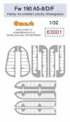 Omask 63001 Fw 190 A5-8 / D / F masks for control surfaces (for Hasegawa) 1/32