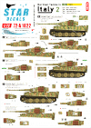 Star Decals 72-A1022 German tanks in Italy # 2. Tigers. 1/72