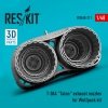 RESKIT RSU48-0211 T-38A TALON EXHAUST NOZZLES FOR WOLFPACK KIT (3D PRINTED) 1/48