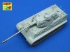 Aber 72L-36 8,8 cm KwK 43L/71 lufa do czołgu Tiger II wczesna do wieży Porsche/8,8 cm KwK 43 L/71 German tank barrel for Tiger II early Porsche turm 1/72 