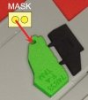 Omask 74833 F-4B Phantom wheel bay plugs (for Tamiya 61121 ) 1/48