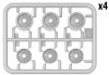 Miniart 35220 M3/M4 ROADWHEELS SET. WELDED TYPE AND PRESSED TYPE 1/35