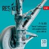 RESKIT RSU48-0260 F-14 (D) TOMCAT LANDING GEARS WITH WEIGHTED WHEELS SET FOR AMK KIT (RESIN & 3D PRINTED) 1/48