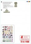 Star Decals 72-A1166 US M4A3(76) in Europe 1944-45. 25th Tk Bn. 37th Tk Bn. 761st Tk Bn. 778th Tk Bn 1/72