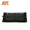 AK Interactive AK10048 WEATHERING PENCILS FULL RANGE CLOTH CASE