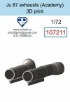 Omask 107211 Ju 87 exhaust (Academy) 3D print 1/72