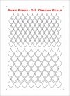 Paint Forge PFST013L STENCIL - DRAGON SCALE