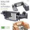 T-Rex Studio TR35053 Willys MB Grille w/Fenders Set for TAKOM 1/35