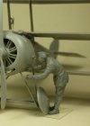 Copper State Models F32-026 RFC Air Mechanic checking aeroplane 1:32