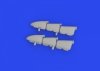 Eduard 648898 Hurricane Mk. I exhaust stacks PRINT HOBBY BOSS 1/48