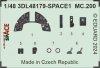 Eduard 3DL48179 MC.200 SPACE ITALERI 1/48
