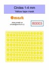 Omask X8002 Universal set 2 - yellow mask (80003, 80004, 80005, 80006, 80009)